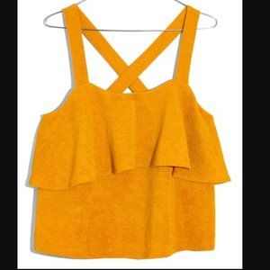 Madewell Texture & Thread Tiered Tank Top